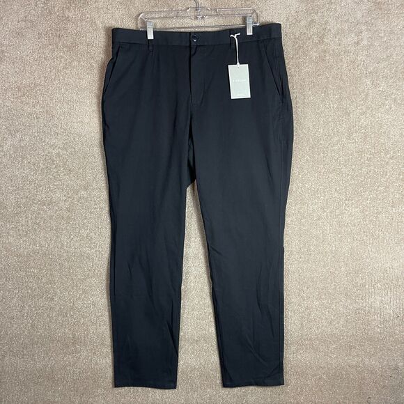 Everlane Chino Pants Mens Size 38 x 32 Black Stretch Straight Sweat Wicking NEW‎ - Picture 2 of 11